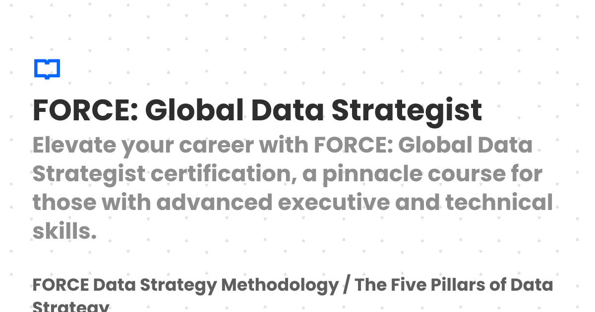 FORCE Global Data Strategist FORCE